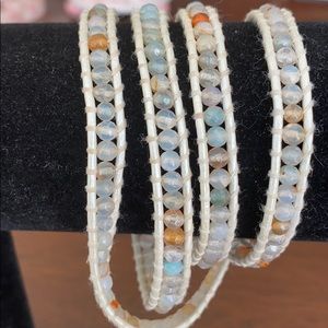 Chan Lulu Wrap Bracelet White